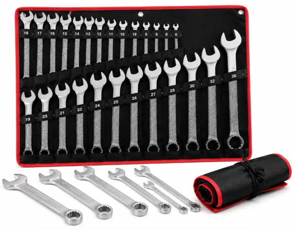 Set 25 chei fixe combinate 6 / 36 mm Chrome Vanadium Cr V OX 252