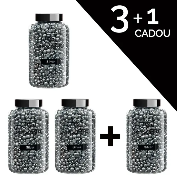 Set 3+1 Gratuit Ceara Epilat Elastica SensoPRO Milano Silver, 400g