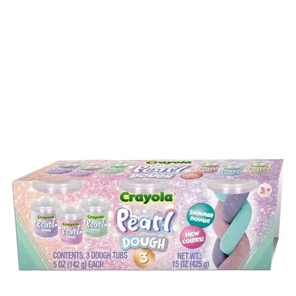 Set 3 borcanase cu plastilina sidefata