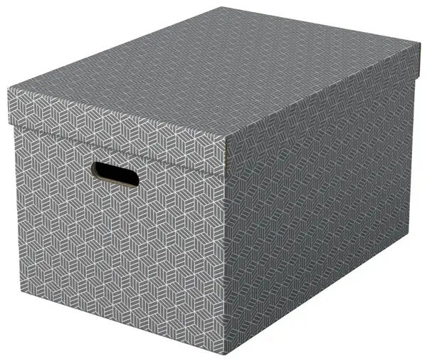 Set 3 buc Cutii arhivare carton 510 x 350 x 300 mm gri Esselte Home Recycled Set 3 buc Cutii arhivare carton 510 x 350 x 300 mm gri Esselte Home Recycled