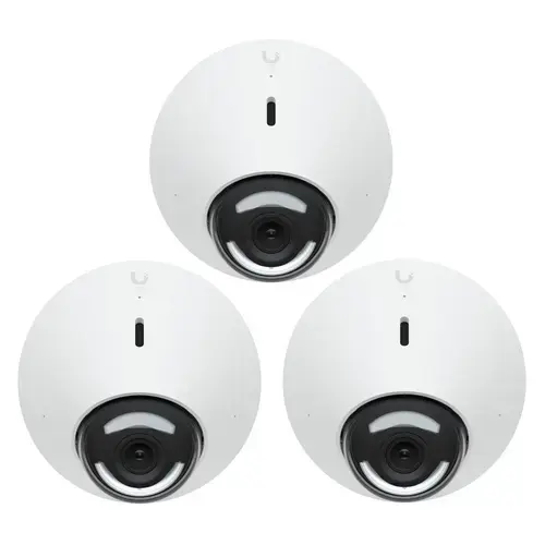 Set 3 camere de supraveghere interior si exterior Ubiquiti UVC-G5-DOME-3, 2688x1512, IPX4