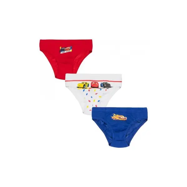 Set 3 chiloti pentru baieti, 100 % bumbac, multicolor, Cars, Disney Engros