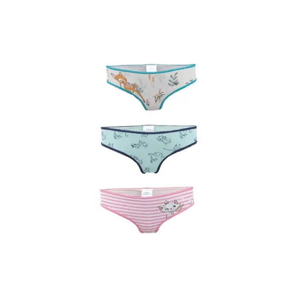 Set 3 chiloti pentru fetite, 100% bumbac, multicolor, Disney Engros