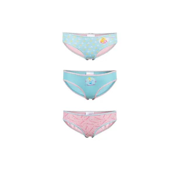 Set 3 chiloti pentru fetite, 100% bumbac, multicolor,The Princess, Disney Engros