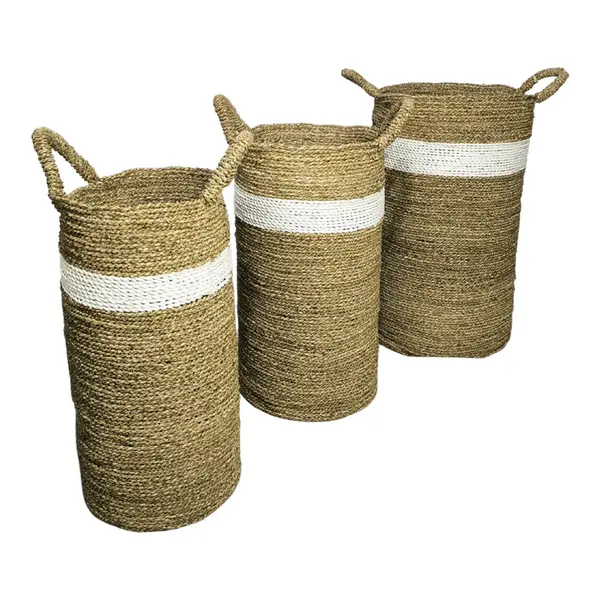 Set 3 cosuri Fesia Natural 38x38x60 cm