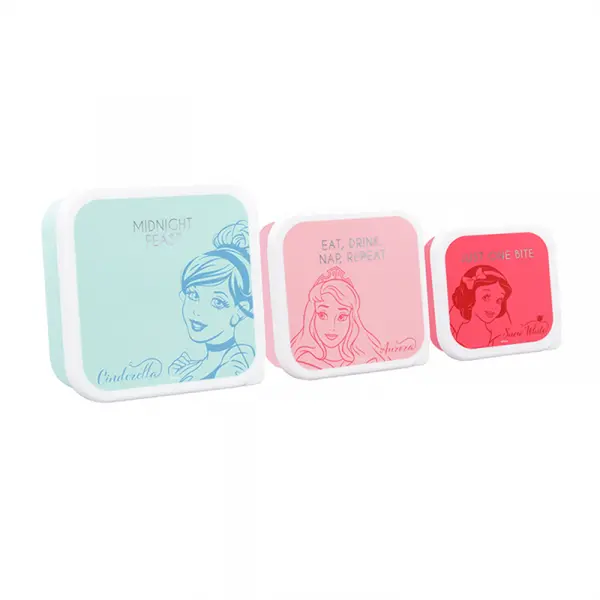 Set 3 cutii pentru pranz Disney - Princess | Half Moon Bay