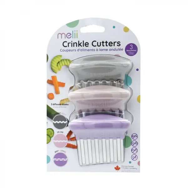 Set 3 cutite pentru gustari Melii roz mov gri