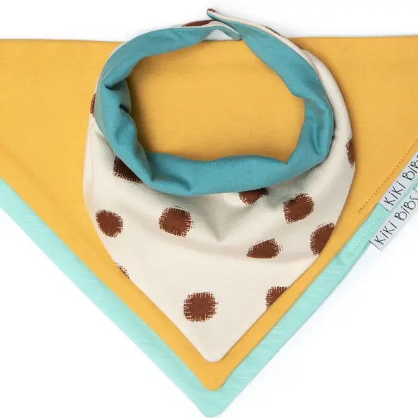 Set 3 esarfe pentru bebelusi Kiki Bibs - Biscuits Boy