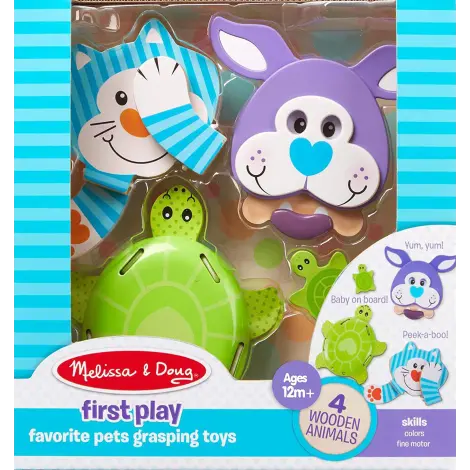 Set 3 jucarii pentru motricitate Animale de companie - Melissa & Doug