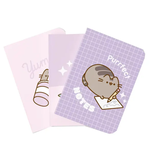 Set 3 Notebooks A5 Pusheen Moments