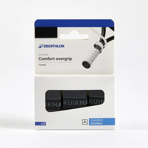 Set 3 overgrip tenis Confort Negru