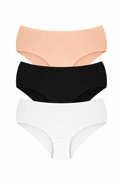 Set 3 perechi de chiloti din bumbac, pentru dama, 54100, Clasic