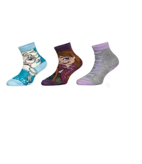 Set 3 perechi sosete fete, Disney, Frozen, modelul nr 2 Engros