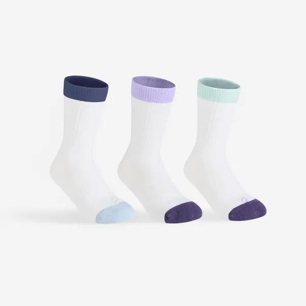 Set 3 perechi șosete sport lungi RS 500 Bej Mov Verde