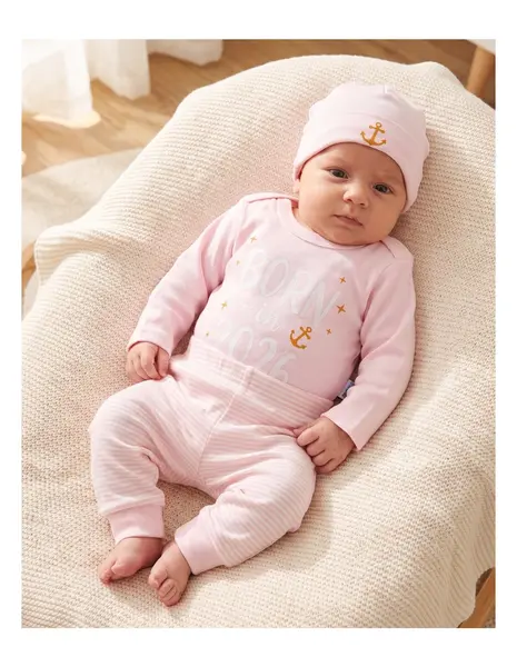 Set 3 piese BORN in 2026 roz