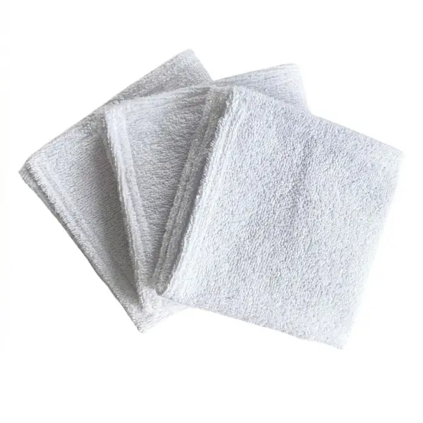 Set 3 prosopele din frotir 30x30 cm Twindeco Alb