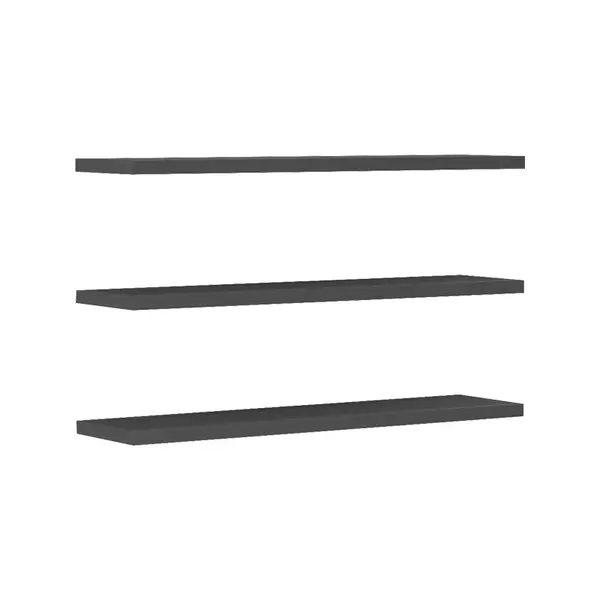 Set 3 rafturi de perete Divar, Alb, 60x14 cm