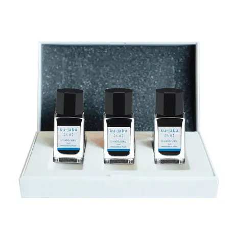 Set 3 rezerve cerneala Iroshizuku Ku-Jacu Pilot 15 ml verde Cerneala Iroshizuku Verde Ku-Jacu 15 ml 3 bucati set
