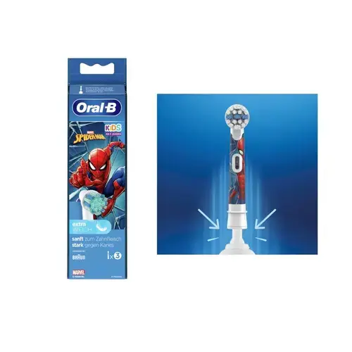 Set 3 rezerve pentru periute electrice Oral-B Spiderman Kids