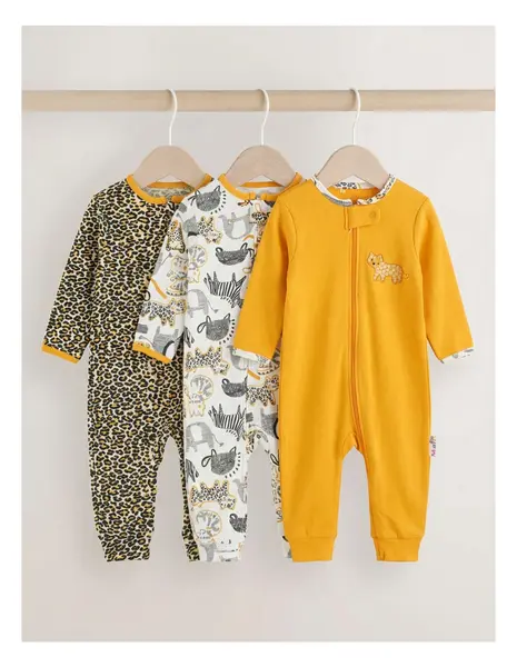 Set 3 salopete premium, Savana, multicolor