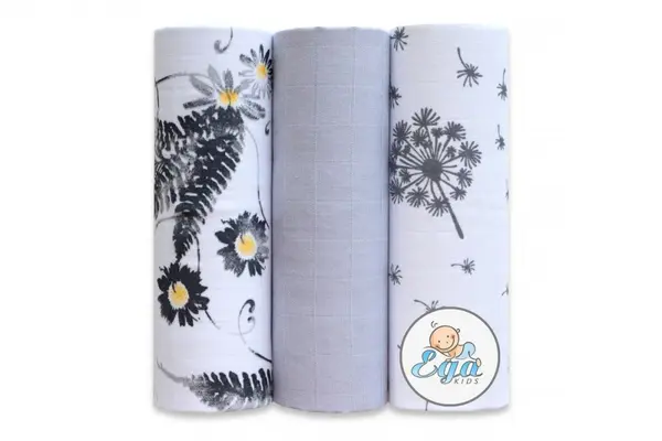 Set 3 scutece din bumbac 60x80 cm model No4