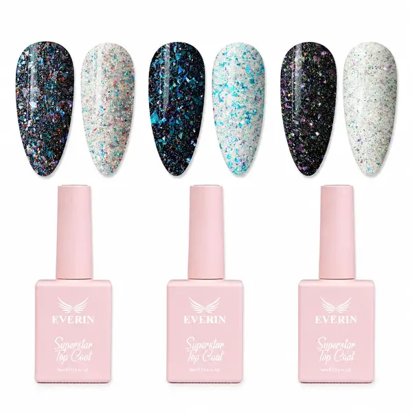 Set 3 Superstar Top Coat Everin SST1 - Elizabeth, Yasmeen, Nadja