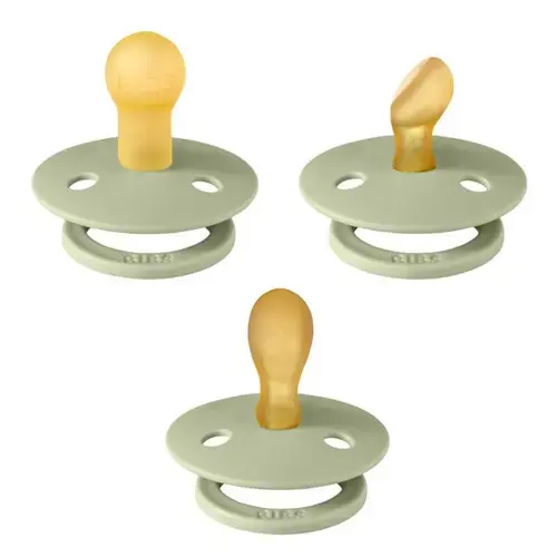Set 3 Suzete Colour Latex, Tetina Rotunda, Simetrica & Anatomica 0 Luni +
