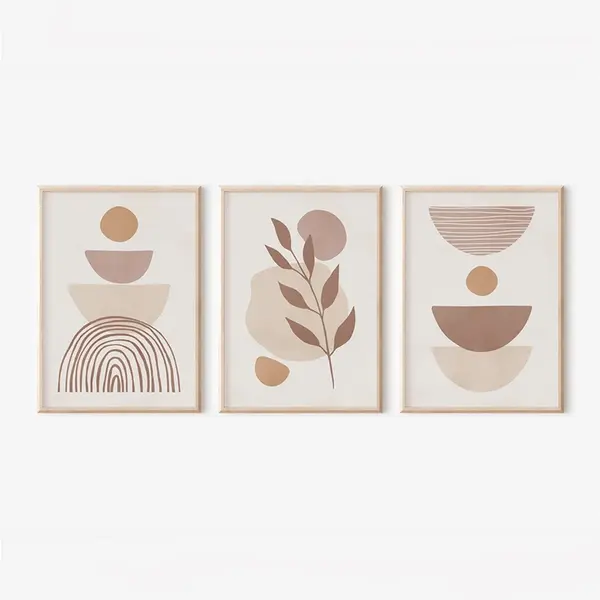Set 3 tablouri Binbia Multicolor 33x1.5x48 cm