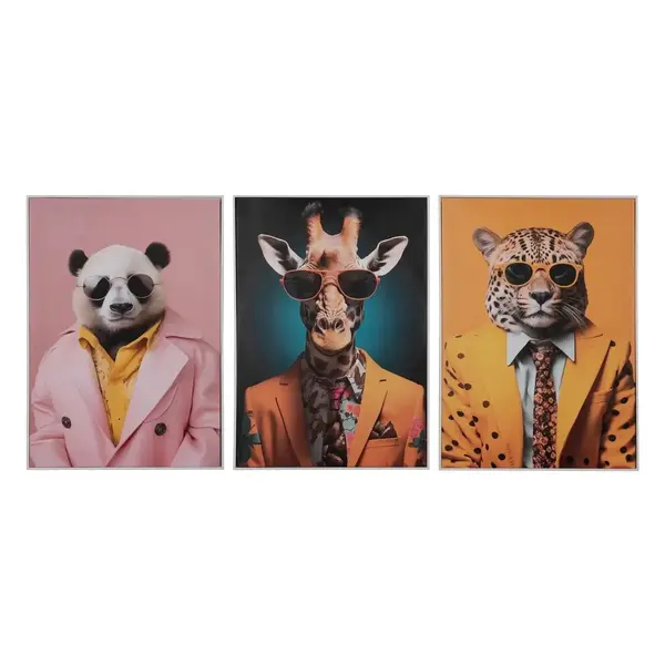 Set 3 tablouri MAGNIS ANIMALS 50 x 70 CM - Default Title