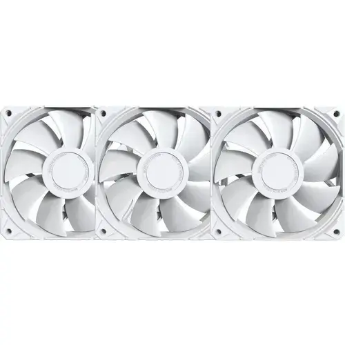 Set 3 ventilatoare Montech E28 PWM 120mm, Alb