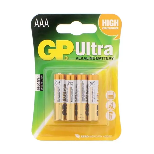 Set 3 x 4 Baterii Alcaline AAA R3, GP Ultra