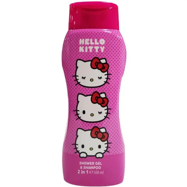 Set 3 x Gel Dus si Sampon 2 in 1 Air Val Hello Kitty, 500 ml