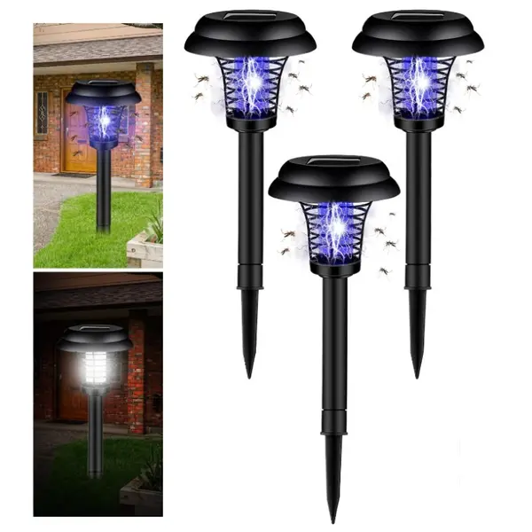 Set 3 x Lampa solara antitantari cu lumina UV