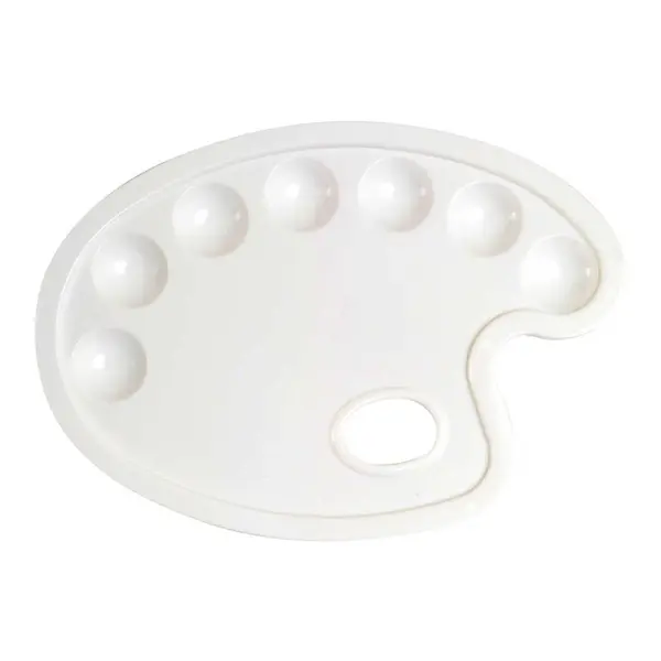 Set 3 x Paleta pictura plastic ovala 30x22 cm CWR