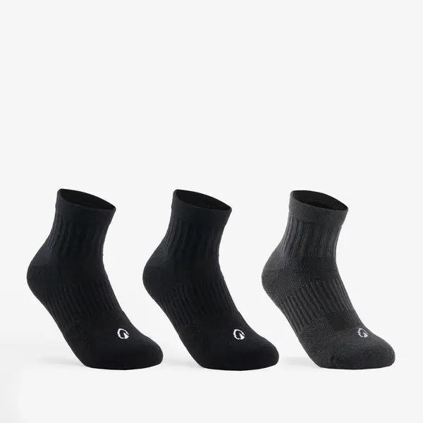 SET 3 X ȘOSETE SPORT MEDII RS 500 NEGRU GRI COPII
