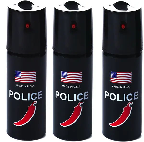 Set 3 x Spray POLICE paralizant de buzunar cu Chilli