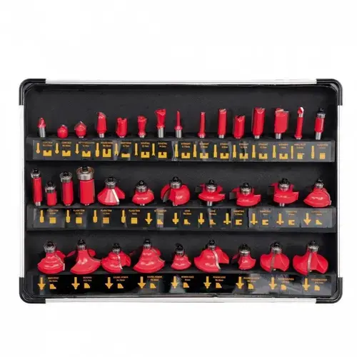 Set 35 freze pentru lemn, Yato YT-6803, diametru prindere 8 mm