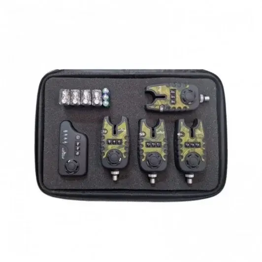 Set 4 Avertizori + Statie East Shark Camouflage - Protectie la Apa si Tehnologie LED