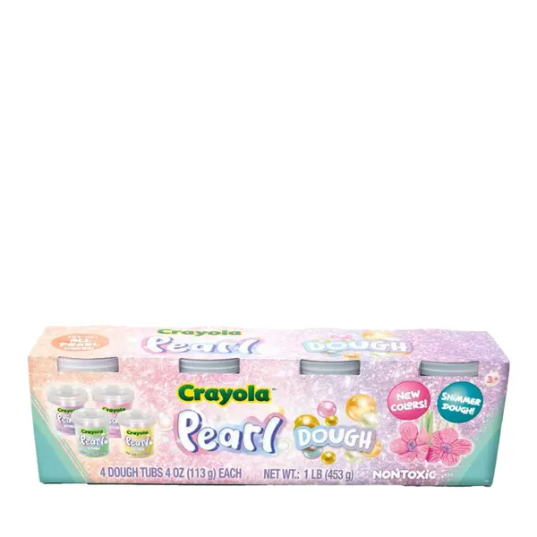 Set 4 borcane cu plastilina sidefata pearl