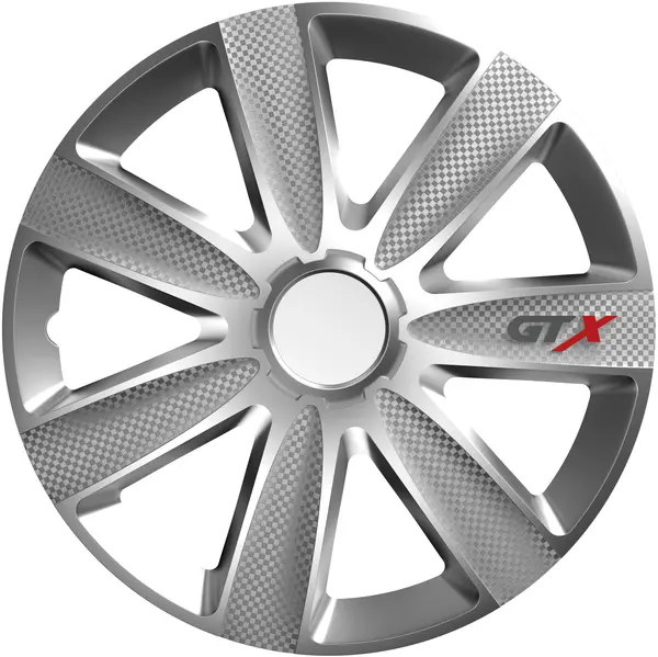 Set 4 Capace roti model GTX carbon silver 14" DERBY