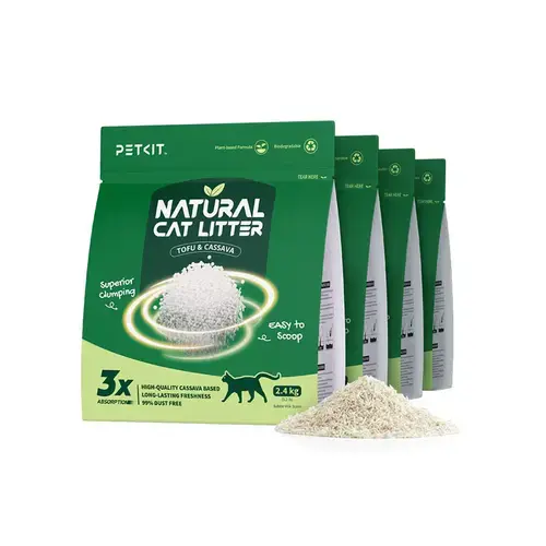Set 4 cutii nisip ecologic litiera PETKIT Natural Cat Litter