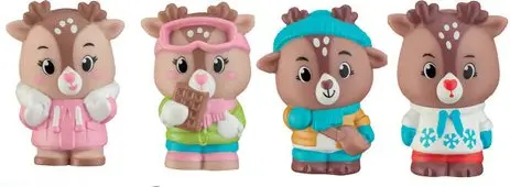 Set 4 figurine - Familia de reni Glagla | Klorofil