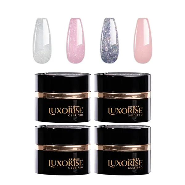 Set 4 Gel Constructie RevoFlex LUXORISE, Wonder Nails 01