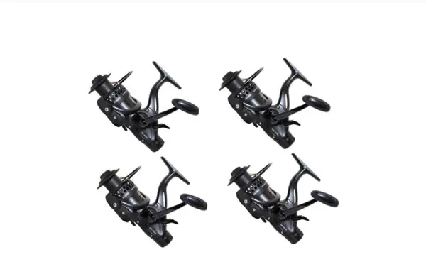 Set 4 mulinete crap hk4000 cu 11 rulmenti si baitrunner