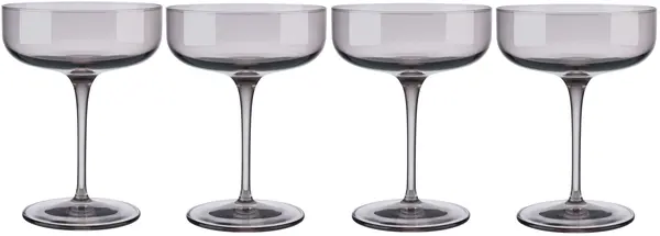 Set 4 pahare de șampanie Blomus - Fuum, 300 ml, maro