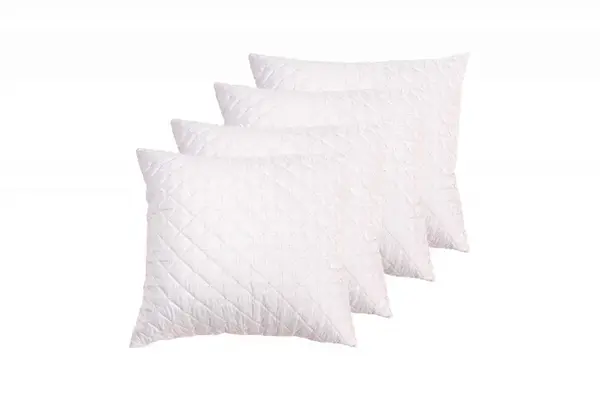 Set 4 perne matlasate Somnart, 70x70 cm, microfibra cu fibre de carbon