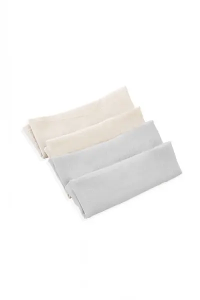 Set 4 prosopele BabyJem din muselina 25x25 cm Gri