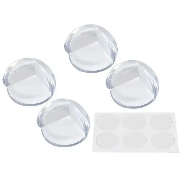 Set 4 protecții colțuri, 3.5 cm, Silicon, Transparent - Default Title
