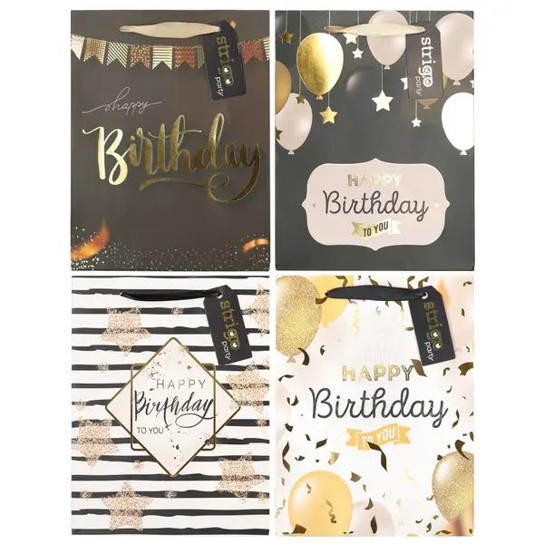 Set 4 Pungi din Hartie 18 23 10 cm, 210 gsm