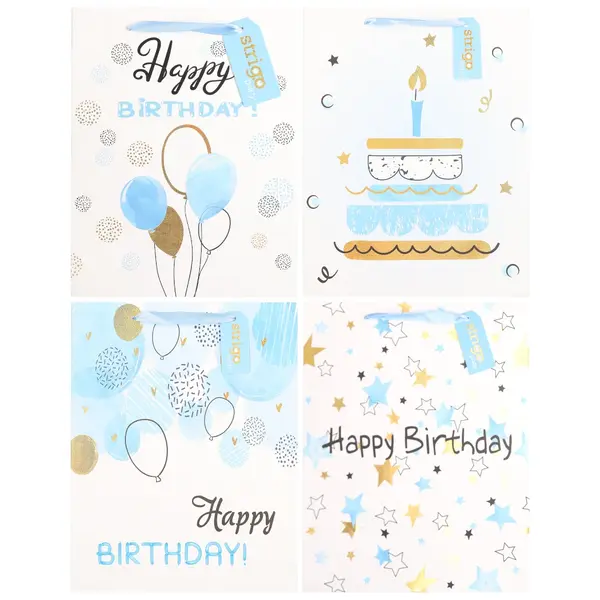 Set 4 Pungi din Hartie 26 32 12 cm, 210 gsm